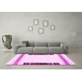 thumbnail image 3 of Ahgly Company Indoor Square Solid Pink Modern Area Rugs, 8' Square, 3 of 4