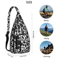 thumbnail image 2 of Fashion Leopard Sling Backpack - Runway-Inspired Print, Lightweight Durable Shoulder Bag, 2 of 4