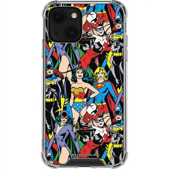 Skinit DC Comics DC Bombshells All Over Print iPhone 13 Clear Case