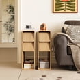 thumbnail image 4 of Diubas Nightstand Set of 2, Small End Table with 2 Drawers and Open Shelf for Bedroom, Living Room, Natural, 4 of 8