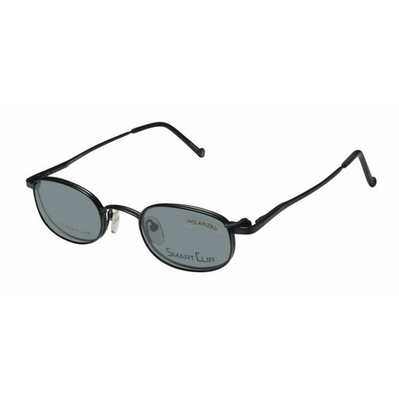 SMARTCLIP 517T TITANIUM EYEGLASS FRAME/GLASSES WITH POLARIZED SUNGLASSES LENSES