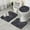 Pioneer Flower Floral-3, variant on Pioneer Flower Floral Print Pattern Bathroom Rugs Sets 3 Piece,Toilet Cover Set,Absorbent Non Slip Bathroom Mats Sets with U-Shaped Contour Rug Toilet Rug Set
