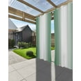 thumbnail image 3 of Outdoor Curtains for Patio Abstract Ombre Hunter Green and White Gradient Waterproof Privacy Outside Curtains with Tiebacks Grommet Top Pergola Curtains for Porch Cabana Gazebo 2 Panels, 54x95 inch, 3 of 7