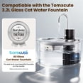 thumbnail image 5 of FURCLAN 10-Pack Cat Fountain Filters for Glass Pet Fountain, Activated Carbon Resin, White, for Cats, All Life Stages, 5 of 7