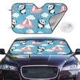 thumbnail image 2 of Fotbe Panda Flying in the Sky Car Windshield Sunshade | Sun Visor Protector Front Window Shade, Keeps Out UV Rays, Keeps Your Vehicle Cool-Medium, 2 of 7