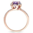 thumbnail image 4 of Everly Women's Amethyst 14K Rose Gold Engagement Ring, 4 of 7