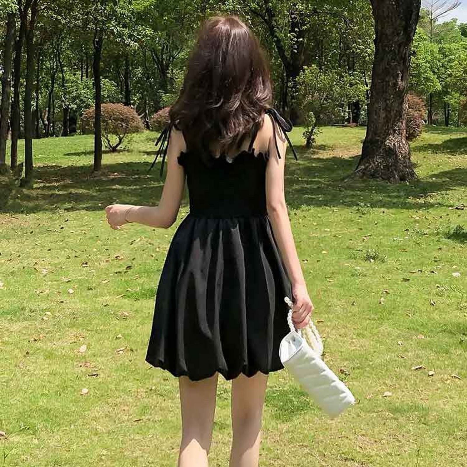 romantic chiffon dresses Lily Dress SHOWFOREST Black Women's Closed Witch Goth Fashion SIZES:XSMALL The McKenna Chiffon Bridesmaid