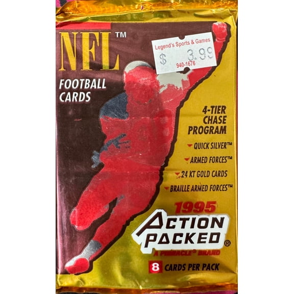 1995 Pinnacle Action Packed Football Pack
