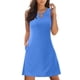 thumbnail image 1 of Vestido mini sin mangas de cuello redondo de verano para mujer - Estampado de girasoles, corte holgado con bolsillos, poliéster y spandex - S-XXL, 1 of 2