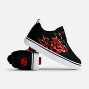 Heelys girls Wheeled Footwear Skate Shoe 0 BLACK/RED FLAMES