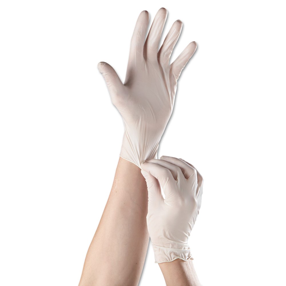 GEN Latex Gloves, PowderFree, Purple, Medium