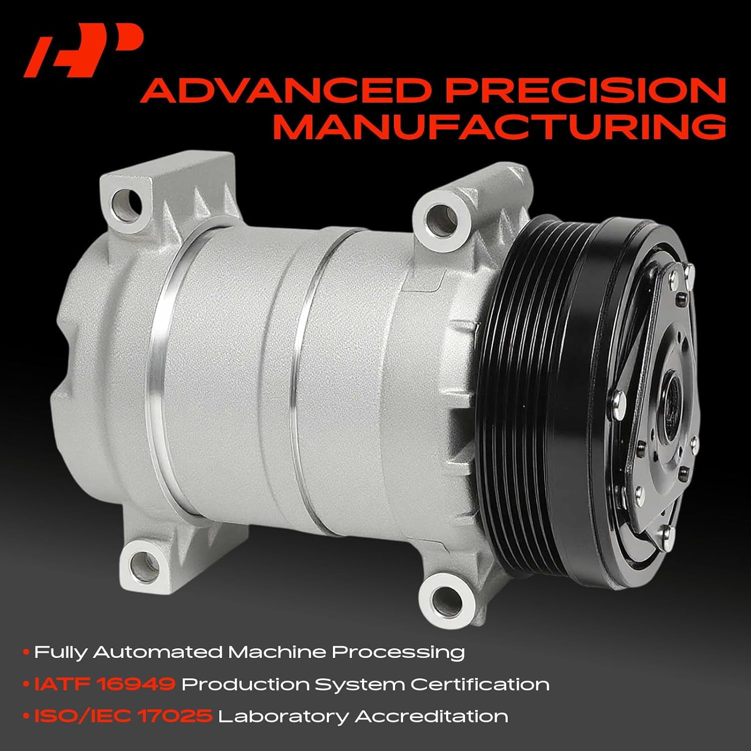 A-Premium AC Compressor with Clutch Compatible with GMC Yukon Chevrolet Tahoe 1996-2000 Silverado 2500 Blazer Cadillac Escalade Isuzu Oldsmobile