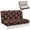 Christmas Bow Print, variant on POLERO Christmas Snowman 2 Piece RV Jackknife Sofa Cover, Stretchy Furniture Protector Fit for Motorhome Travel Trailer Camper, Pet and Dust Proof Decor