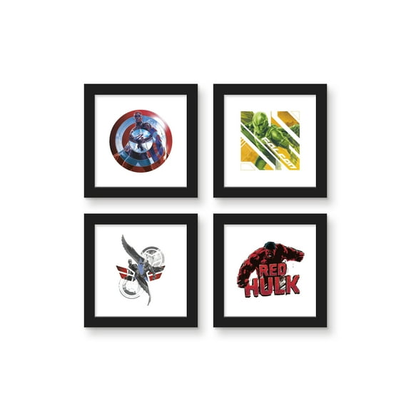 Gallery Pops Marvel Captain America: Brave New World - Character Wall Art Bundle (4-Pack)