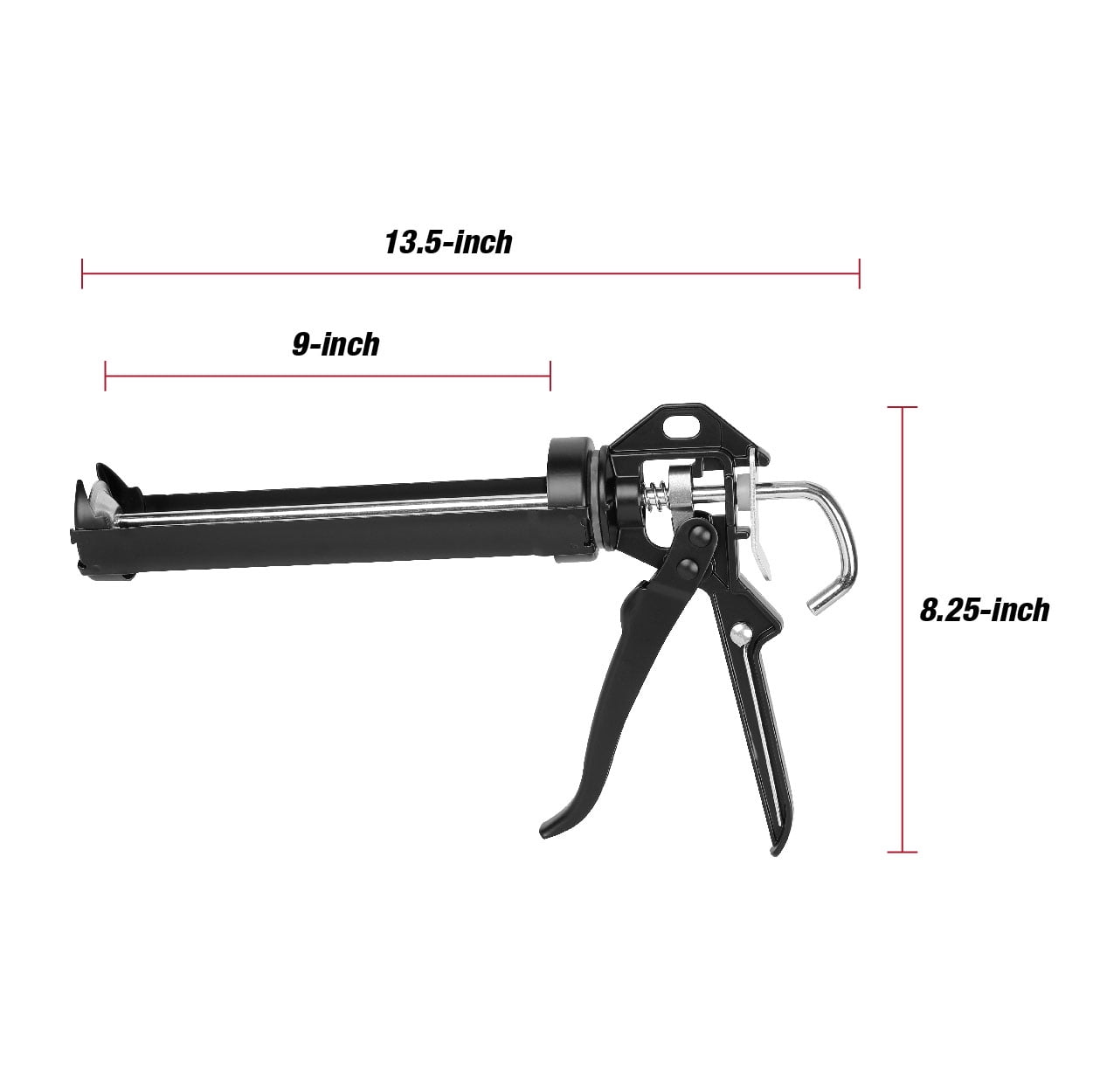 Hyper Tough Drip-Free Caulk Gun with Rotating Barrel