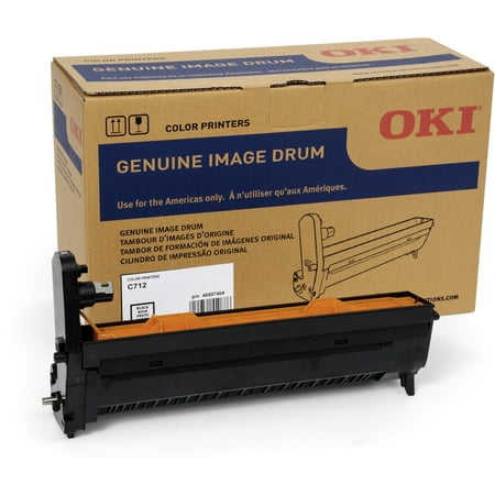 - Oki, OKI46507404, 30K Black Image Drum for C712, 1 Each