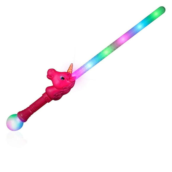 Unicornio multicolor iluminado de Toy Sword Blinkee con bola de prisma