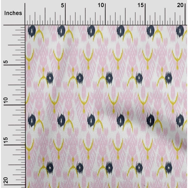 oneOone Cotton Flex Fabric Tree Style Ikat Printed Fabric 1 Yard 40 Inch Wide
