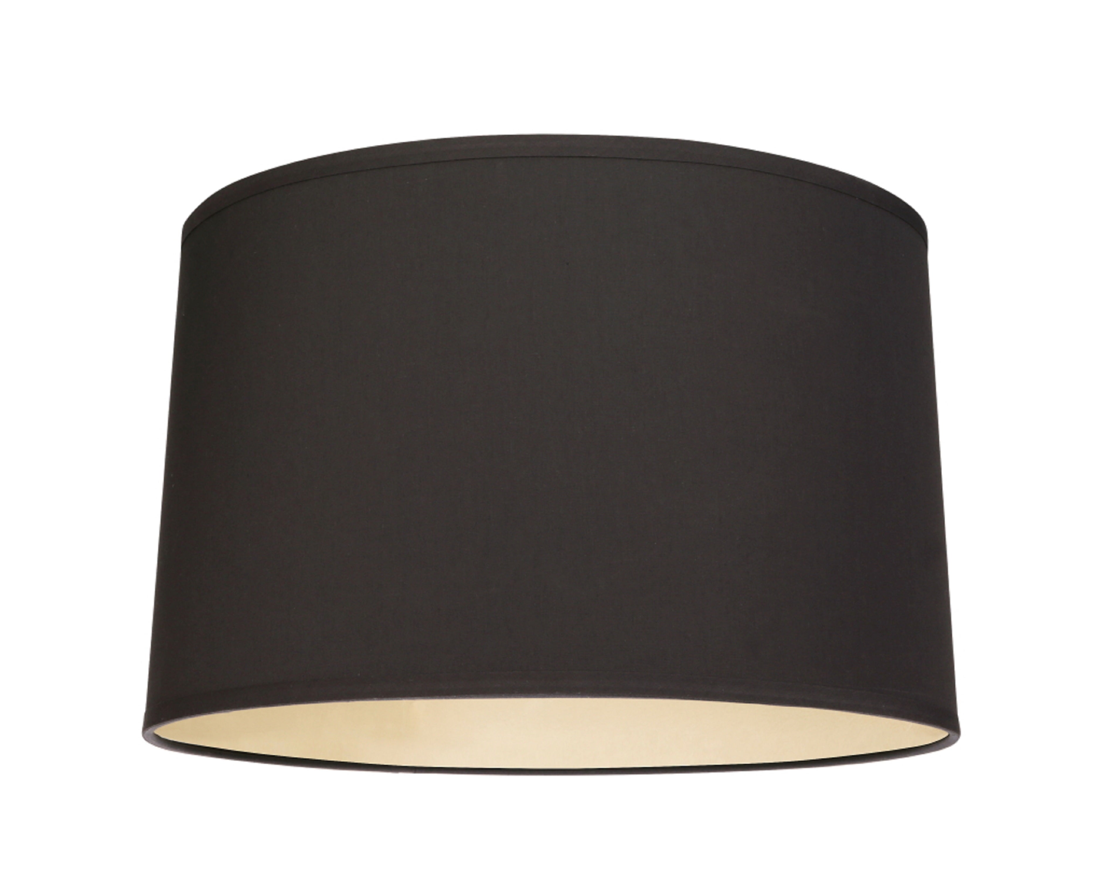 Aspen Creative 32252 Transitional Hardback Empire Shaped Spider Construction Lamp Shade in Black, 18" wide (17" x 18" x 11 1/2")