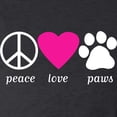 thumbnail image 3 of CafePress - Peace Love Paws - Women's Long Sleeve Charcoal Gray Pajamas, 3 of 3