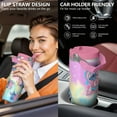 thumbnail image 5 of 30oz Cartoon Movie Stainless Steel Tumbler with Lid and Straw,Spill Proof Cartoon Travel Cup for Cartoon Lovers,Double Wall Vacuum Insulated Coffee Mug with Top Handle Pink, 5 of 7