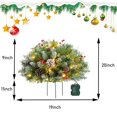 thumbnail image 2 of Faux Holiday Planter Filler with LED Christmas Planter Decor, Outdoor Christmas with Lights, Pre-Lit Planter with 8 Light Modes, 2 of 7
