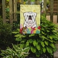 thumbnail image 2 of White English Bulldog Easter Egg Hunt Garden Flag, 2 of 3