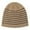 Khaki, variant on PureCasa Winter Hat Beanie for Men Women Fashion Striped Beanie Cuffed Winter Warm Cozy Chunky Rib Knit Hat for Running Cycling Snow Ski Beanie