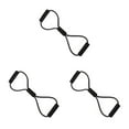 thumbnail image 2 of Guardoinrt Resistance 8 Word Chest Expander Rope Workout Muscle Fitness Rubber Elastic Black 3Set, 2 of 6