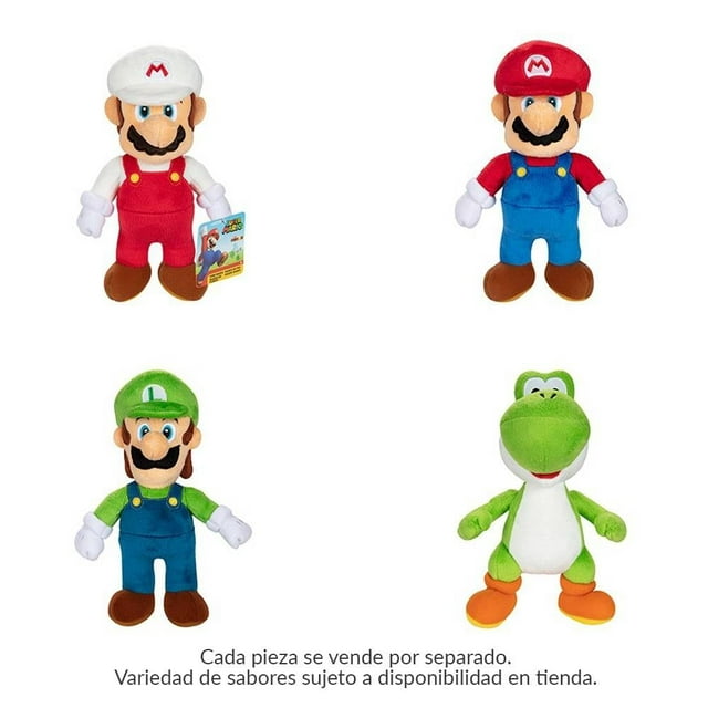 Peluche Super Mario con Diseño de Personajes de Mario Bros Suave Multicolor 1 Pieza