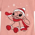 thumbnail image 3 of Lilo & Stitch - Merry Stitchmas - Girls Fitted Short Sleeve Tee, 3 of 5