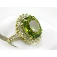 thumbnail image 4 of DP JEWELS & GEMS - 6.10 Ct Natural Peridot Diamond Engagement Ring Oval Cut 14K Yellow Gold, 4 of 5