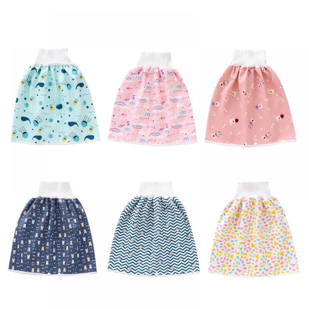 Training Underwear Waterproof Bamboo Good Night Diapers Cloth Panties Washable Reusable for Baby boy/Girl Toddler bedwetting Training Skirt