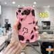 thumbnail image 3 of Carcasa Para IPhone 7 Plus 11 6 6S 8 14 Plus XR 11 12 13 14 PRO MAX 11 12 13 X XS MAX Se 2020 6SPlus 7Plus 6Plus 8Plus 14Plus XSMAX Rosa Manchado Gato 3D Borde Curvado Ondulado Estuche Brillante, 3 of 4