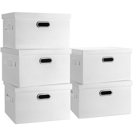 Storage Bins with Lids Closet Organizers Cubes Office Organization Collapsible Bedroom Closet