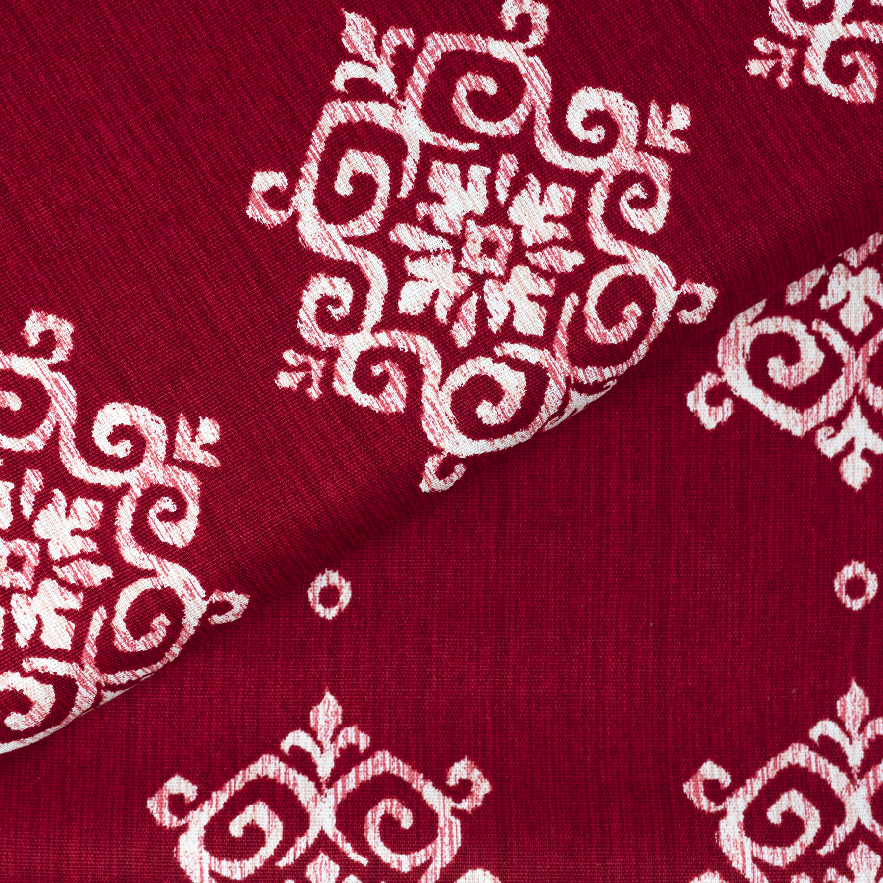 Waverly Inspirations 8 yd By the Bolt 100% Cotton Fabric, Ikat, Red, 45" Wide for Quilting & Sewing
