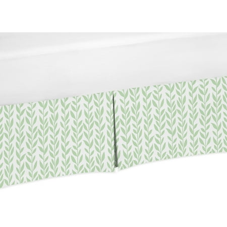 UPC: 0846480070610 | Sunflower Leaf Vine Print Crib Skirt by Sweet Jojo Designs