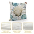 thumbnail image 4 of Nawypu  Nautical Coastal Throw Pillow Covers Ocean Themed Beach Seashell Coral Starfish Pillows Case Soft Cushion Covers for Outdoor Sofa Home Decor, 4 of 5