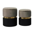 thumbnail image 4 of Gigi Grey, Gold and Black Storage Ottomans - Set of 2 by TOV Furniture, 4 of 6