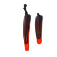 thumbnail image 1 of Soidarity 1 par de guardabarros delanteros y traseros para bicicleta, guardabarros para rueda de bicicleta de montaña, accesorios para ciclismo 20-26 Ciclismo negro rojo Soidarity OD0940-04, 1 of 6