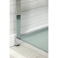 thumbnail image 2 of Kingston Brass VWP3722W4B1 Quadras 37" Ceramic Console Sink with Steel Base and Glass Shelf (4-Inch, 3-Hole), White/Polished Chrome, 2 of 7