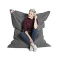 thumbnail image 3 of Gouchee Home Big Bag Brava Grey Bean Bag Chair – Water-Repellent Polyester with Polystyrene Bead Filling, Oversized Lounge Seating for Bedroom, Living Room or Dorm, Suitable for Adults and Teens, 3 of 7