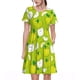 thumbnail image 1 of Disketp Green Apple para Vestido de Manga Corta para Mujeres, Vestidos de Verano para Mujeres, Casual y Holgado para la Playa, 1 of 6