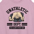 thumbnail image 3 of Instant Message - Unathletic Department Pug - Women's Racerback Tank Top, 3 of 6