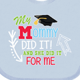 thumbnail image 4 of Inktastic My Mommy Did It and She Did It for Me with Graduation Cap Boys Baby Bib, 4 of 4