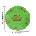 Easdkghay Desktop Ornament New Santa Exchange Dice For 2025 Christmas Party 12