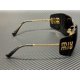 thumbnail image 4 of MIU MIU MU 54YS 5AK5S0 Gold Grey Women's 80 mm Sunglasses, 4 of 5