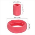 thumbnail image 2 of Uxcell Sweatbands Headband Wristband, Sweat Terry Cloth for Sports Basketball Tennis Athletic, Rose Red 6 Set/18Pcs, 2 of 6