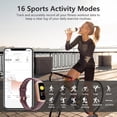 thumbnail image 4 of ST-CARE Fitness Tracker Watch for Men Women, 1.1" HD Touch Screen, Multiple Sports Modes, Activity Tracker with Step Counter, Wine, 4 of 11