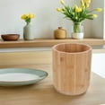 thumbnail image 4 of OFFIGAM Bamboo Rotating Utensil Holder for Kitchen Countertop with Spacious Compartments, 4 of 8